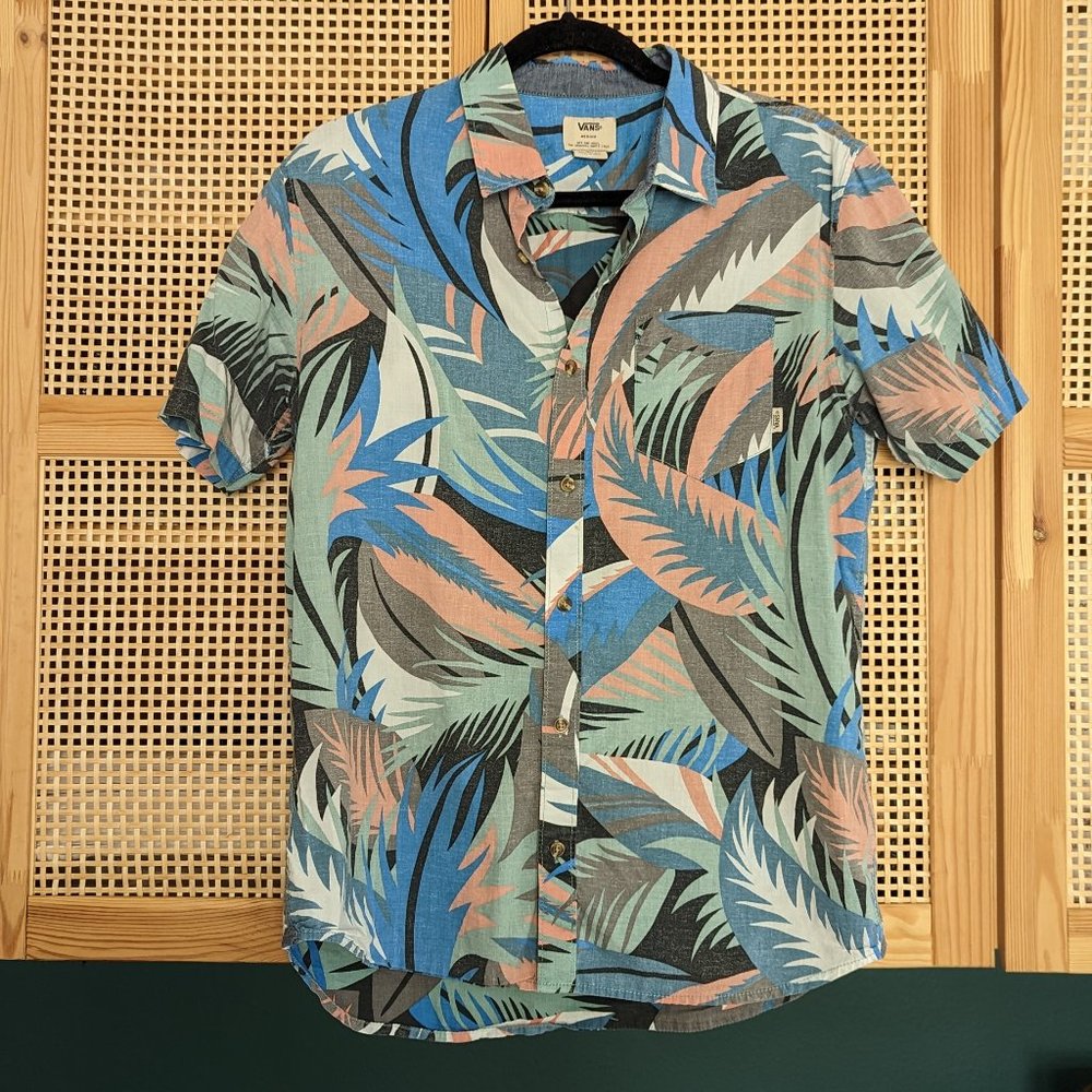 Vans Men's tropical button down shirt